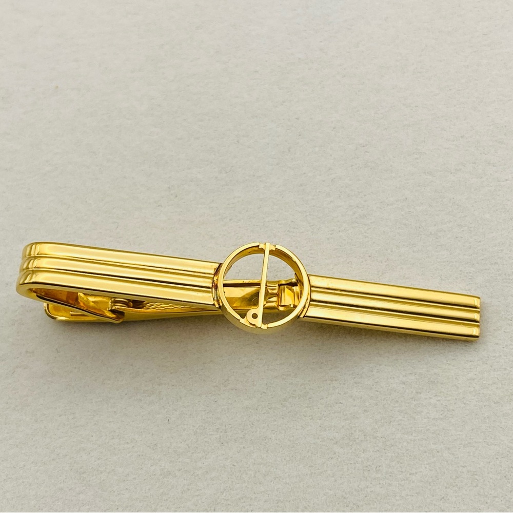 👔Dunhill Gold Tone Metal Tie Clip